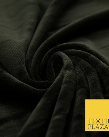 Premium Dark Cocoa Brown Weathered Creased Velour Fabric 69" Super Wide 2220