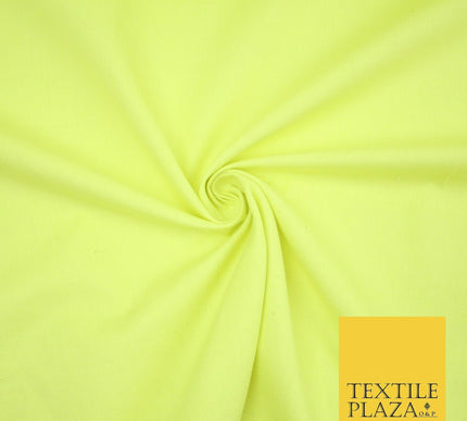Lemon Lime Premium Plain Cotton Linen Fabric Material Fashion Craft Curtain 2214