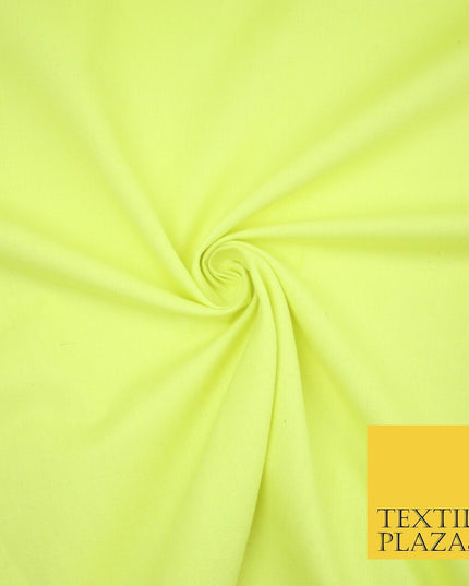 Lemon Lime Premium Plain Cotton Linen Fabric Material Fashion Craft Curtain 2214