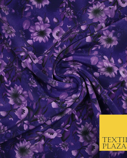 Mix Floral Animal Abstract Printed Fine Crepe Polyester Summer Dress Fabric 58"