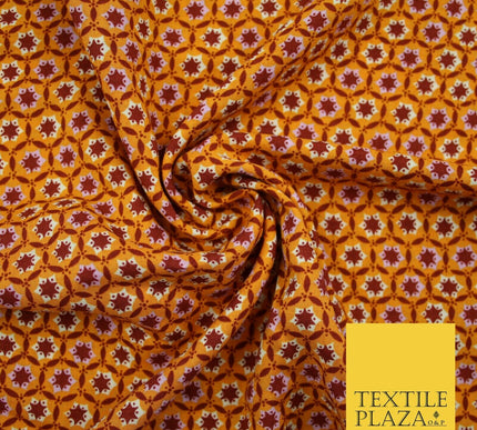 High Quality Floral Abstract Spun Rayon Viscose Dress Print Fabric Craft Summer