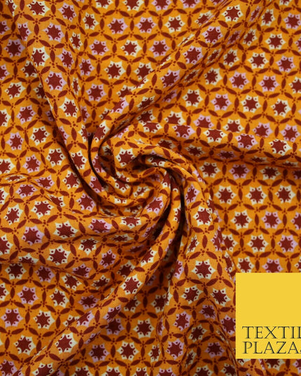 High Quality Floral Abstract Spun Rayon Viscose Dress Print Fabric Craft Summer