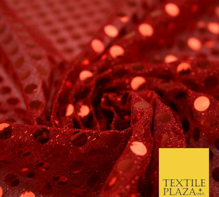 Glitzy 5mm Sequin Hologram Stretch Fabric Shiny Sparkly FancyDress Dance Costume