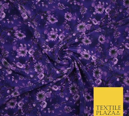 Mix Floral Animal Abstract Printed Fine Crepe Polyester Summer Dress Fabric 58"