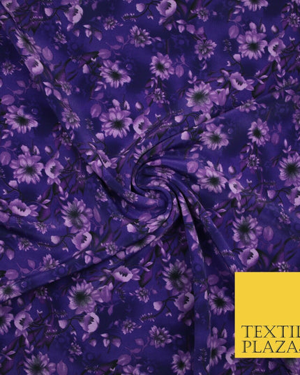 Mix Floral Animal Abstract Printed Fine Crepe Polyester Summer Dress Fabric 58"