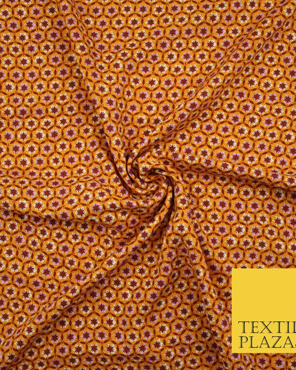 High Quality Floral Abstract Spun Rayon Viscose Dress Print Fabric Craft Summer