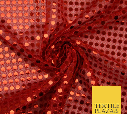 Glitzy 5mm Sequin Hologram Stretch Fabric Shiny Sparkly FancyDress Dance Costume