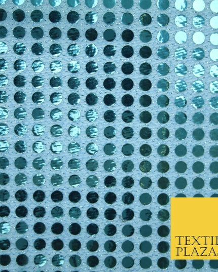 Glitzy 5mm Sequin Hologram Stretch Fabric Shiny Sparkly FancyDress Dance Costume