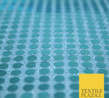 Glitzy 5mm Sequin Hologram Stretch Fabric Shiny Sparkly FancyDress Dance Costume