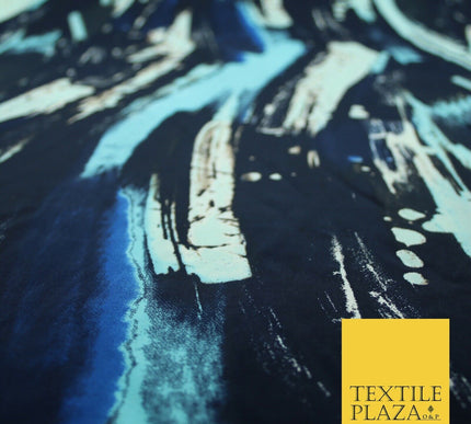 High Quality Floral Abstract Spun Rayon Viscose Dress Print Fabric Craft Summer