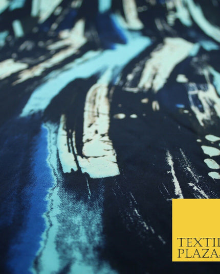 High Quality Floral Abstract Spun Rayon Viscose Dress Print Fabric Craft Summer