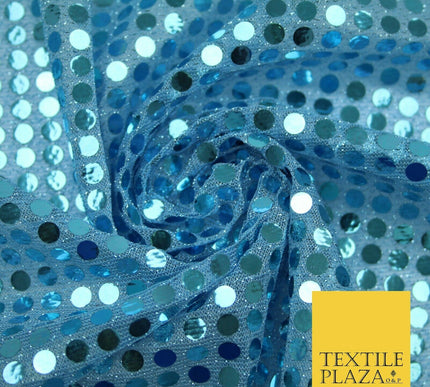 Glitzy 5mm Sequin Hologram Stretch Fabric Shiny Sparkly FancyDress Dance Costume