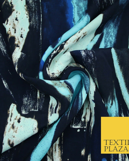 High Quality Floral Abstract Spun Rayon Viscose Dress Print Fabric Craft Summer