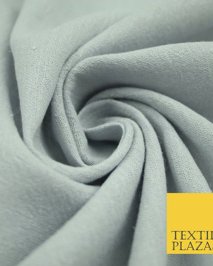 Lilac Grey Premium Plain Cotton Linen Fabric Material Fashion Craft Curtain 2211