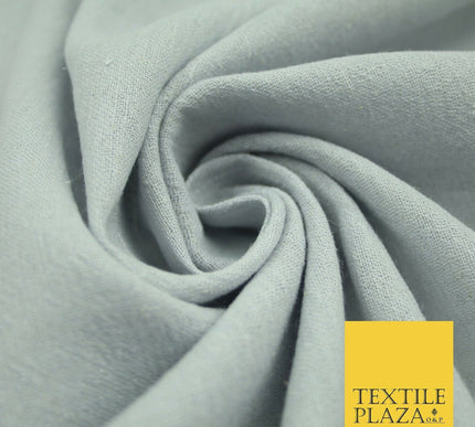 Lilac Grey Premium Plain Cotton Linen Fabric Material Fashion Craft Curtain 2211
