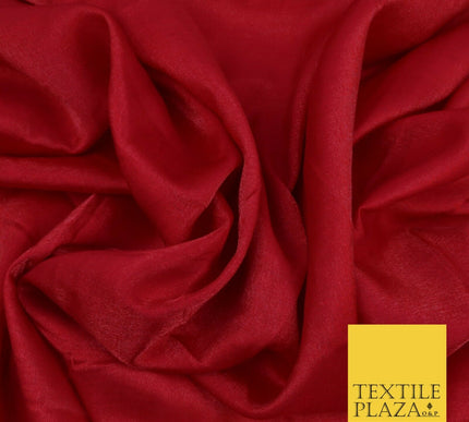 DEEP RED Soft Smooth Silky Shimmer Polyester Woven Fabric Lining Salwar 1498