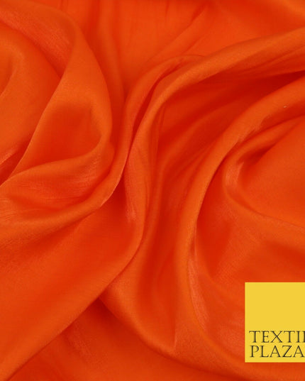 ORANGE Soft Smooth Silky Shimmer Polyester Woven Fabric Lining Salwar 1497