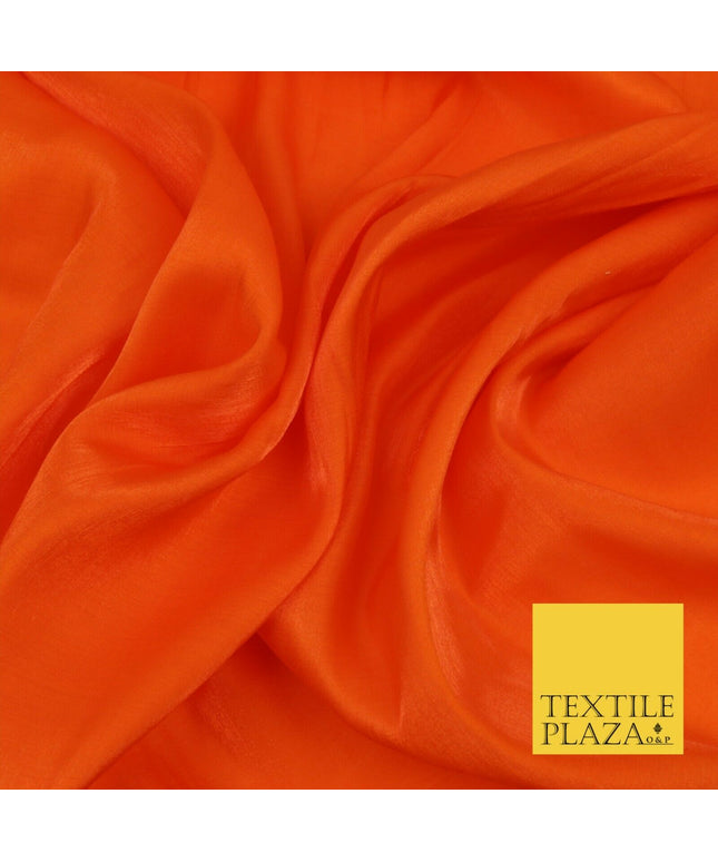 ORANGE Soft Smooth Silky Shimmer Polyester Woven Fabric Lining Salwar 1497