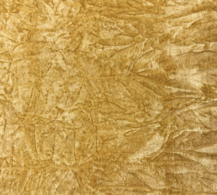 GOLD Luxury Crushed Velvet Fabric Material - Backdrop Sofa Cushions PD20