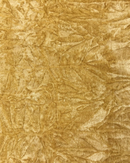 GOLD Luxury Crushed Velvet Fabric Material - Backdrop Sofa Cushions PD20