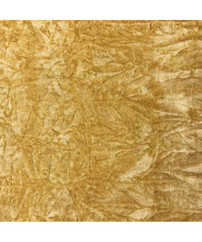 GOLD Luxury Crushed Velvet Fabric Material - Backdrop Sofa Cushions PD20