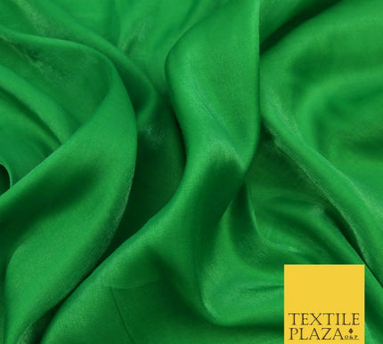 GREEN Soft Smooth Silky Shimmer Polyester Woven Fabric Lining Salwar 44" 1490