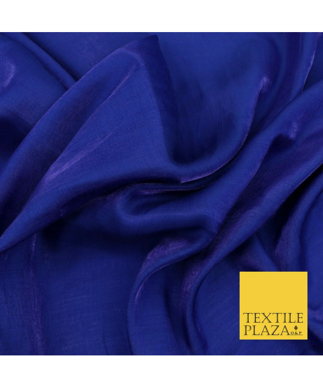 ROYAL BLUE Soft Smooth Silky Shimmer Polyester Woven Fabric Lining Salwar 1493
