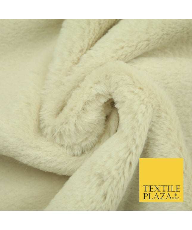 Luxury Super Soft BUTTERCREAM Plush Suede Backed Short Pile Faux Fur Fabric 2318