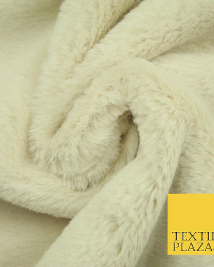 Luxury Super Soft BUTTERCREAM Plush Suede Backed Short Pile Faux Fur Fabric 2318