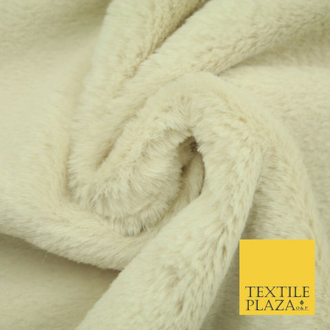 Luxury Super Soft BUTTERCREAM Plush Suede Backed Short Pile Faux Fur Fabric 2318