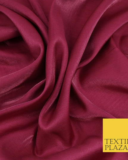 DARK RASPBERRY Soft Smooth Silky Shimmer Polyester Woven Fabric LiningSalwar1495