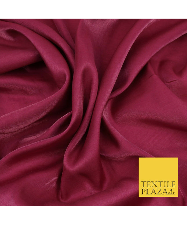 DARK RASPBERRY Soft Smooth Silky Shimmer Polyester Woven Fabric LiningSalwar1495