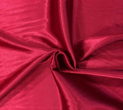 CHERRY RED Luxury Silky Crepe Back Satin- Dress Wedding Prom Bridal 45" - SE100