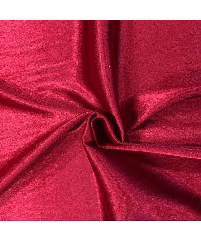CHERRY RED Luxury Silky Crepe Back Satin- Dress Wedding Prom Bridal 45" - SE100