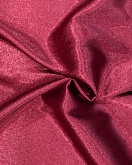 MAROON Luxury Silky Crepe Back Satin- Dress Wedding Prom Bridal 45" - SE108