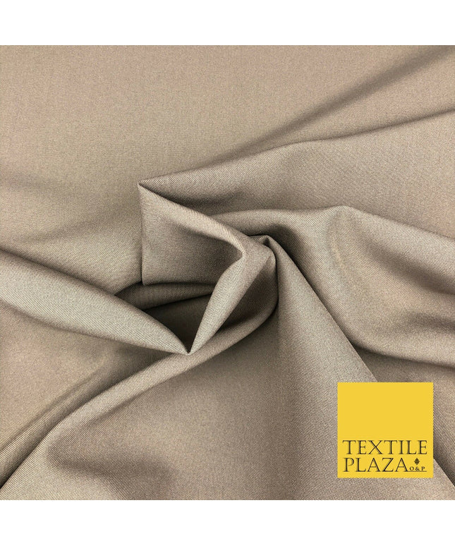 Light Brown Premium Plain Bi-Stretch Fabric - Uniform Suit Trousers 58" SA1060