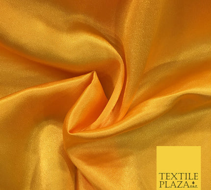 Premium Heavy YELLOW Poly Satin Fabric Material - Dress Wedding Prom Bridal -54"