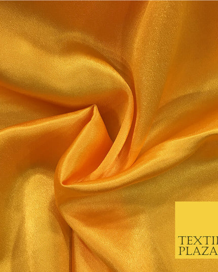 Premium Heavy YELLOW Poly Satin Fabric Material - Dress Wedding Prom Bridal -54"