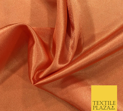 Premium ORANGE Poly Satin Fabric Material - Dress Wedding Prom Bridal 54" SD579