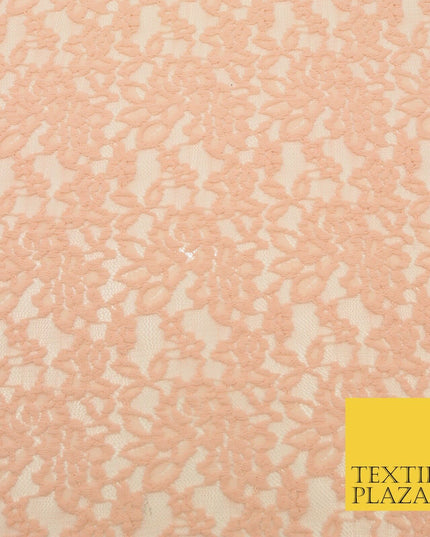 PEACH Soft 4-WAY Stretch Mesh Wool Net Cotton Lace Fabric Dress - 58" - 1704