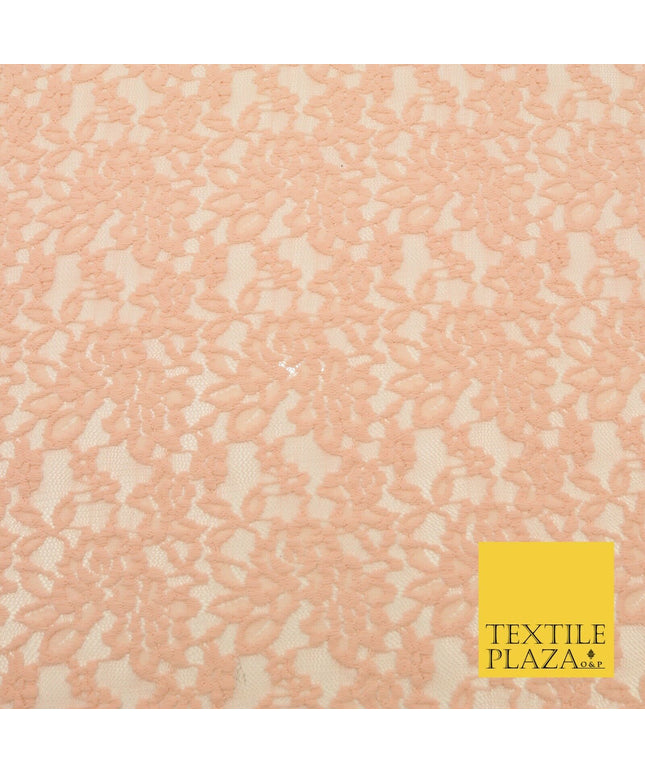 PEACH Soft 4-WAY Stretch Mesh Wool Net Cotton Lace Fabric Dress - 58" - 1704