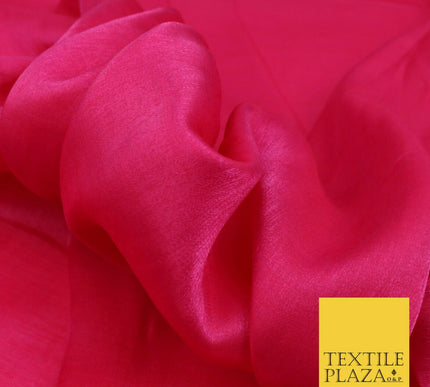 CERISE PINK Soft Smooth Silky Shimmer Polyester Woven Fabric Lining Salwar 1492