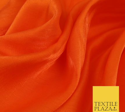 ORANGE Soft Smooth Silky Shimmer Polyester Woven Fabric Lining Salwar 1497