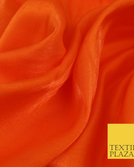 ORANGE Soft Smooth Silky Shimmer Polyester Woven Fabric Lining Salwar 1497