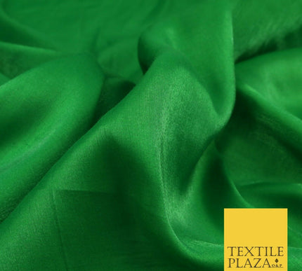 GREEN Soft Smooth Silky Shimmer Polyester Woven Fabric Lining Salwar 44" 1490