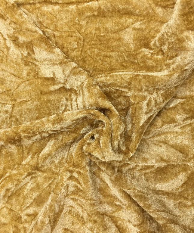 GOLD Luxury Crushed Velvet Fabric Material - Backdrop Sofa Cushions PD20