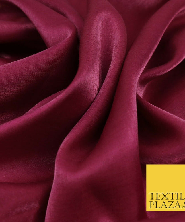 DARK RASPBERRY Soft Smooth Silky Shimmer Polyester Woven Fabric LiningSalwar1495