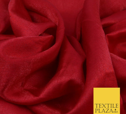 DEEP RED Soft Smooth Silky Shimmer Polyester Woven Fabric Lining Salwar 1498