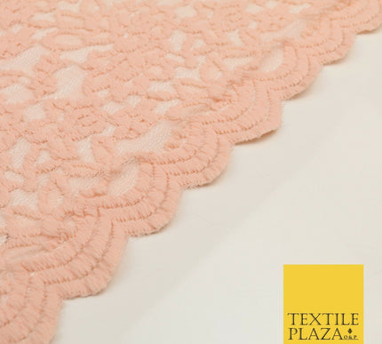 PEACH Soft 4-WAY Stretch Mesh Wool Net Cotton Lace Fabric Dress - 58" - 1704