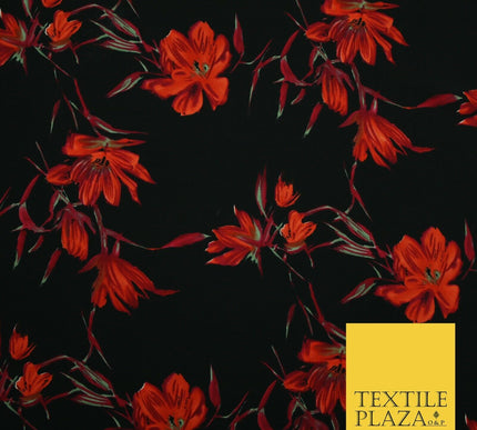 Mix Floral Animal Abstract Printed Fine Crepe Polyester Summer Dress Fabric 58"